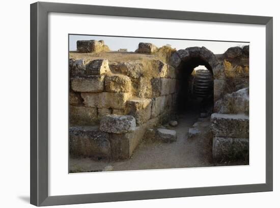 Staircase and Archway, Theatre of Eretria, Greece.-null-Framed Giclee Print