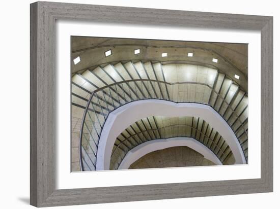 Staircase at Liverpool One Car Park-David Barbour-Framed Photo