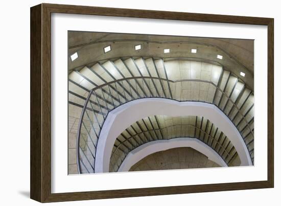 Staircase at Liverpool One Car Park-David Barbour-Framed Photo