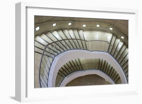 Staircase at Liverpool One Car Park-David Barbour-Framed Photo