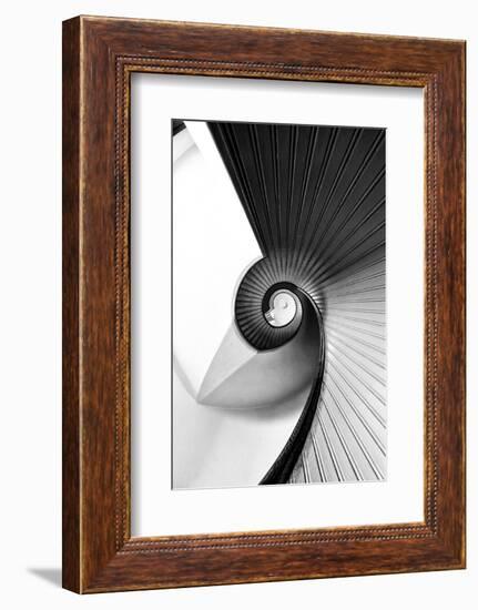 Staircase at Old Point Loma Lighthouse at Cabrillo National Monument-Andrew Shoemaker-Framed Photographic Print