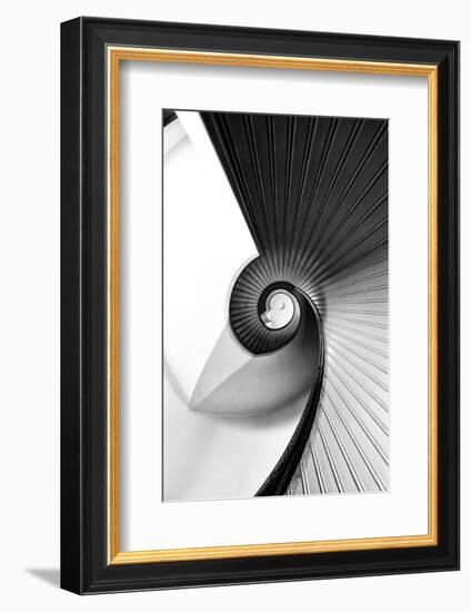 Staircase at Old Point Loma Lighthouse at Cabrillo National Monument-Andrew Shoemaker-Framed Photographic Print