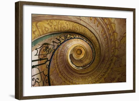 Staircase Between Church and Library. Melk Abbey. Melk. Austria-Tom Norring-Framed Photographic Print