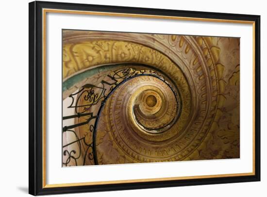 Staircase Between Church and Library. Melk Abbey. Melk. Austria-Tom Norring-Framed Photographic Print