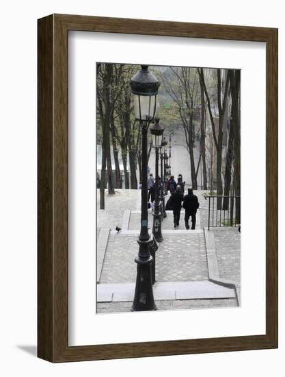 Staircase in Montmartre, Paris, France, Europe-Godong-Framed Photographic Print