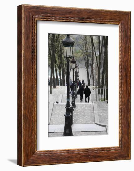 Staircase in Montmartre, Paris, France, Europe-Godong-Framed Photographic Print