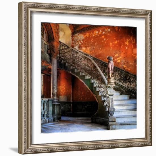 Staircase in the Old Building/ Entrance to La Guarida Restaurant, Havana, Cuba, Caribbean-Nadia Isakova-Framed Photographic Print