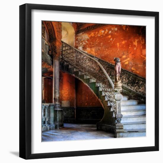 Staircase in the Old Building/ Entrance to La Guarida Restaurant, Havana, Cuba, Caribbean-Nadia Isakova-Framed Photographic Print