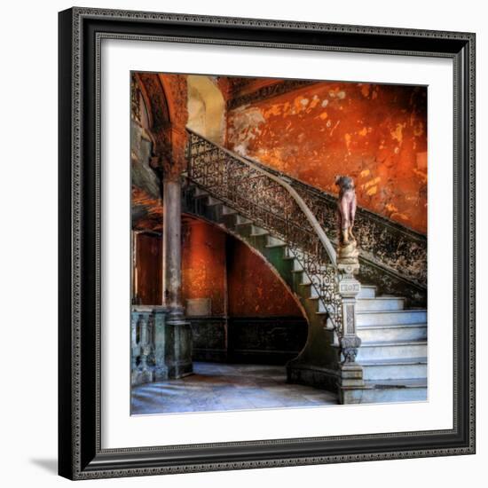 Staircase in the Old Building/ Entrance to La Guarida Restaurant, Havana, Cuba, Caribbean-Nadia Isakova-Framed Photographic Print