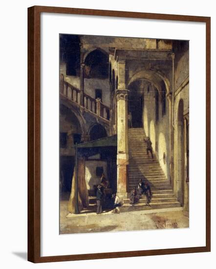 Staircase in the Old Market-Vittorio Avanzi-Framed Giclee Print