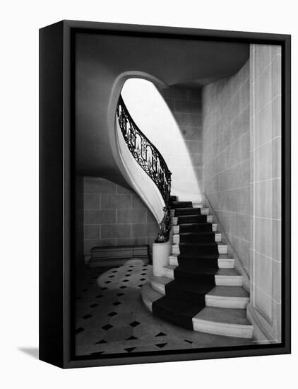 Staircase Inside Mansion Named Carolands, Built by Mrs. Harriet Pullman Carolan Schermerhorn-Nat Farbman-Framed Premier Image Canvas