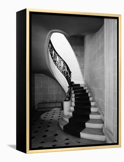 Staircase Inside Mansion Named Carolands, Built by Mrs. Harriet Pullman Carolan Schermerhorn-Nat Farbman-Framed Premier Image Canvas