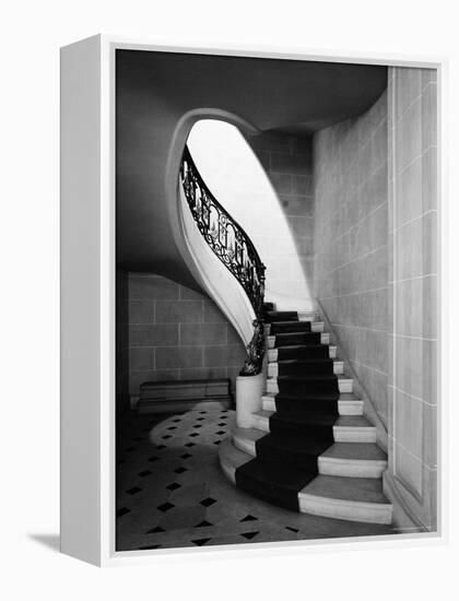 Staircase Inside Mansion Named Carolands, Built by Mrs. Harriet Pullman Carolan Schermerhorn-Nat Farbman-Framed Premier Image Canvas