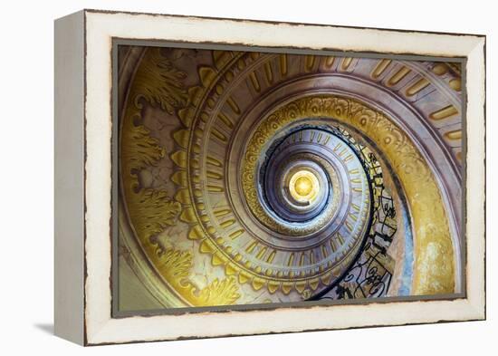 Staircase inside the Benedectine abbey, Melk, Lower Austria, Austria-Stefano Politi Markovina-Framed Premier Image Canvas