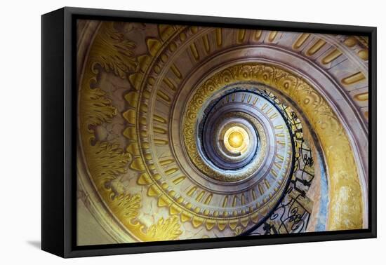 Staircase inside the Benedectine abbey, Melk, Lower Austria, Austria-Stefano Politi Markovina-Framed Premier Image Canvas