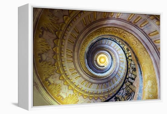 Staircase inside the Benedectine abbey, Melk, Lower Austria, Austria-Stefano Politi Markovina-Framed Premier Image Canvas