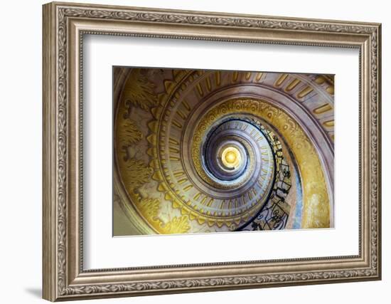 Staircase inside the Benedectine abbey, Melk, Lower Austria, Austria-Stefano Politi Markovina-Framed Photographic Print