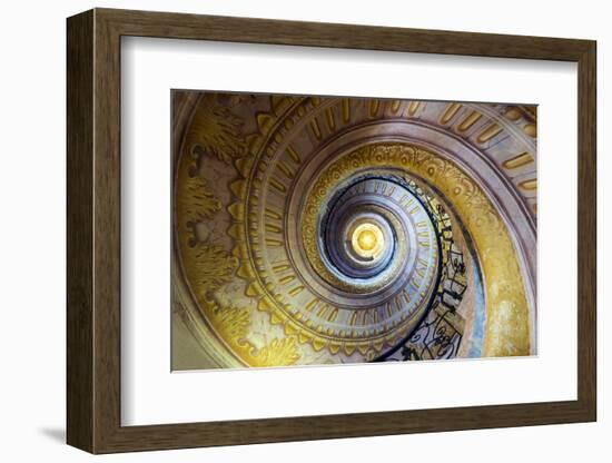 Staircase inside the Benedectine abbey, Melk, Lower Austria, Austria-Stefano Politi Markovina-Framed Photographic Print