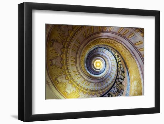 Staircase inside the Benedectine abbey, Melk, Lower Austria, Austria-Stefano Politi Markovina-Framed Photographic Print