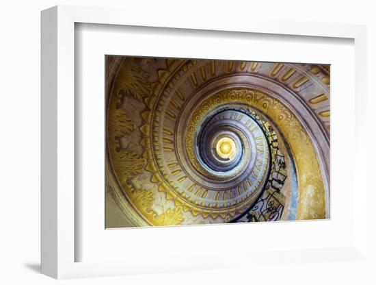 Staircase inside the Benedectine abbey, Melk, Lower Austria, Austria-Stefano Politi Markovina-Framed Photographic Print