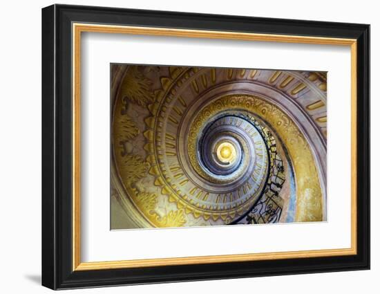 Staircase inside the Benedectine abbey, Melk, Lower Austria, Austria-Stefano Politi Markovina-Framed Photographic Print