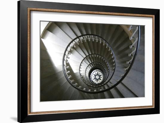 Staircase Inside Tower of a Lighthouse Built in 1854, Isle De Re-LatitudeStock-Framed Photographic Print