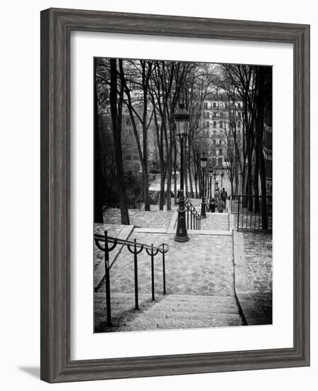 Staircase Montmartre - Paris - France-Philippe Hugonnard-Framed Photographic Print