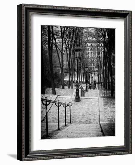 Staircase Montmartre - Paris - France-Philippe Hugonnard-Framed Photographic Print