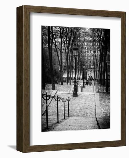 Staircase Montmartre - Paris - France-Philippe Hugonnard-Framed Photographic Print