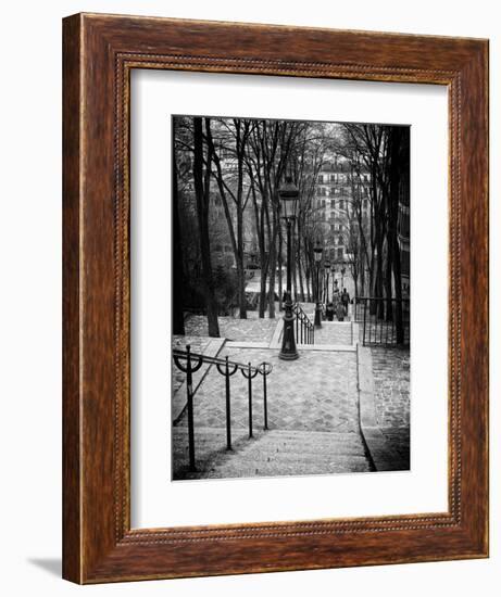 Staircase Montmartre - Paris - France-Philippe Hugonnard-Framed Photographic Print