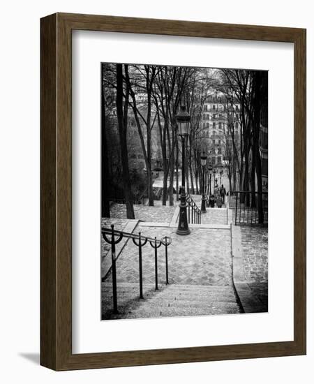 Staircase Montmartre - Paris - France-Philippe Hugonnard-Framed Premium Photographic Print