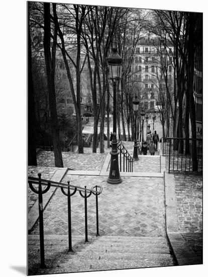 Staircase Montmartre - Paris - France-Philippe Hugonnard-Mounted Premium Photographic Print