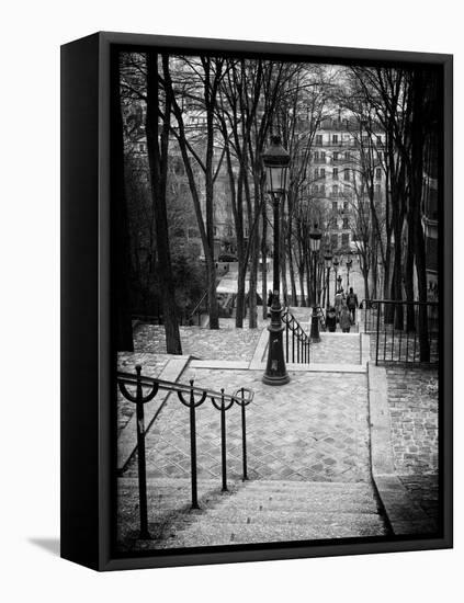 Staircase Montmartre - Paris - France-Philippe Hugonnard-Framed Premier Image Canvas