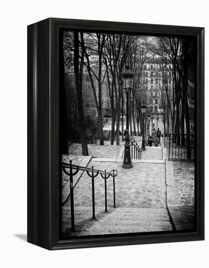 Staircase Montmartre - Paris - France-Philippe Hugonnard-Framed Premier Image Canvas