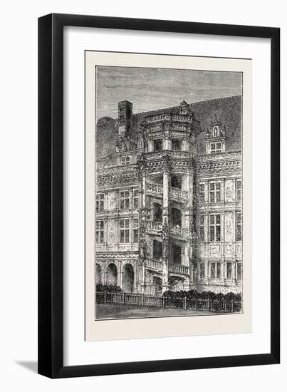 Staircase of Francis I., Chateau of Blois, France, 1871-null-Framed Giclee Print