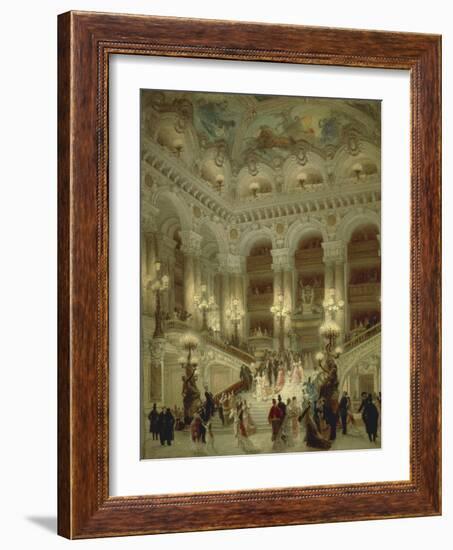 Staircase of Paris Opera, 1877-Louis Beroud-Framed Giclee Print