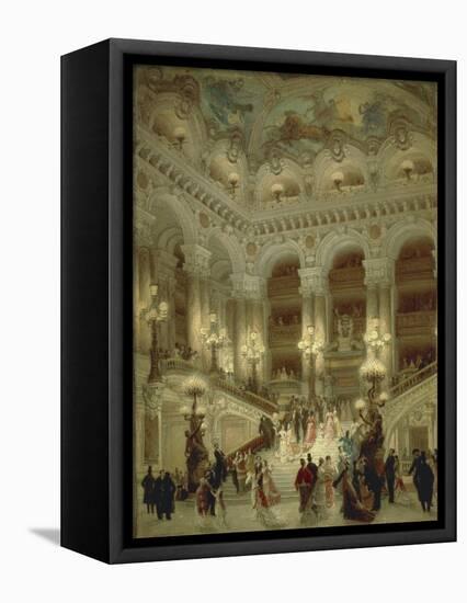 Staircase of Paris Opera, 1877-Louis Beroud-Framed Premier Image Canvas