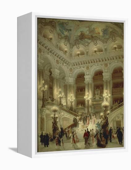 Staircase of Paris Opera, 1877-Louis Beroud-Framed Premier Image Canvas