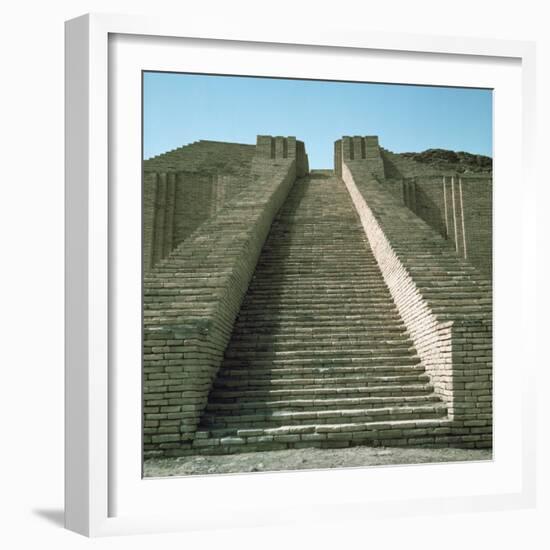 Staircase on Ziggurat, Ruins of Ur, Iraq, Middle East-Richard Ashworth-Framed Photographic Print