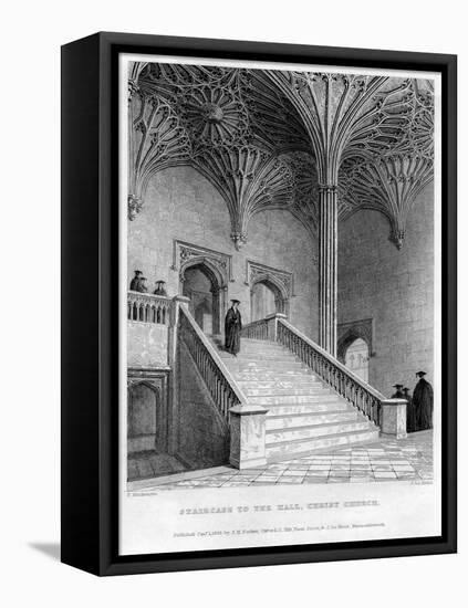 Staircase to the Hall, Christ Church, Oxford University, 1833-John Le Keux-Framed Premier Image Canvas