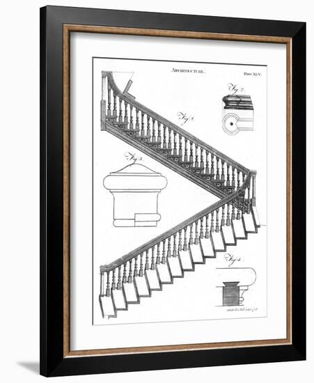 Staircase-A Bell-Framed Art Print