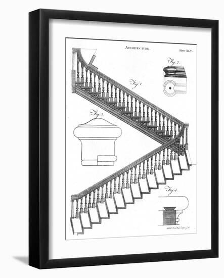 Staircase-A Bell-Framed Art Print