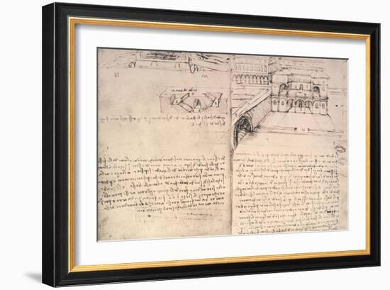 Staircase-Leonardo da Vinci-Framed Giclee Print