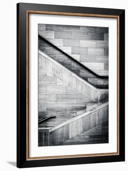 Staircases in the National Museum of the American Indian, in Washington, Dc.-Jon Bilous-Framed Photographic Print