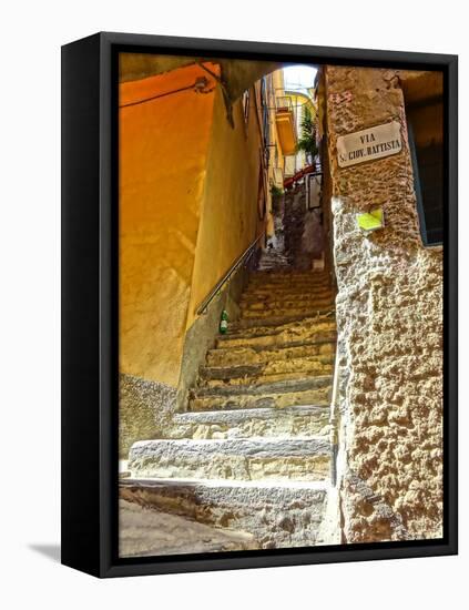 Stairs in the Mediterranean-Markus Bleichner-Framed Stretched Canvas