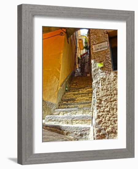 Stairs in the Mediterranean-Markus Bleichner-Framed Art Print