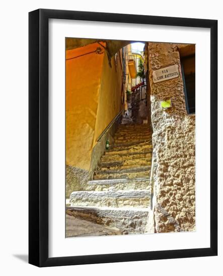 Stairs in the Mediterranean-Markus Bleichner-Framed Art Print