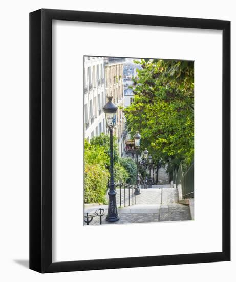 Stairs leading up to Montmartre-Sylvia Gulin-Framed Photographic Print