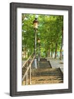 Stairs leading up to Montmartre-Sylvia Gulin-Framed Photographic Print