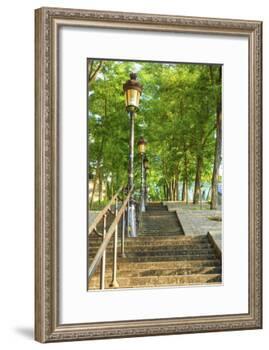 Stairs leading up to Montmartre-Sylvia Gulin-Framed Photographic Print